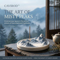 Cavirod™ Ocean-Teal Mountain Landscape Incense Holder — Coastal Breeze Edition Hero