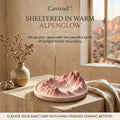 Cavirod™ Sandstone Canyon Mountain Incense Holder — Desert Glow Hero