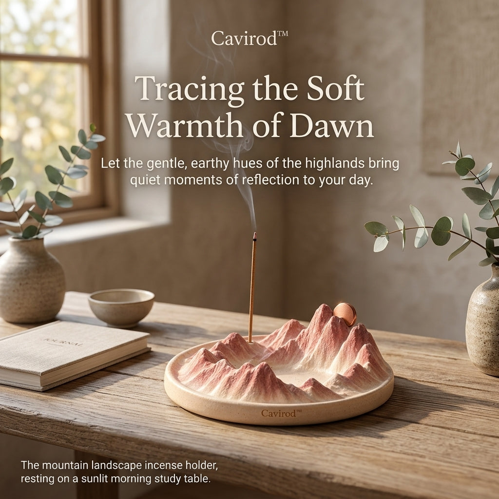 Cavirod™ Sandstone Canyon Mountain Incense Holder — Desert Glow Lifestyle