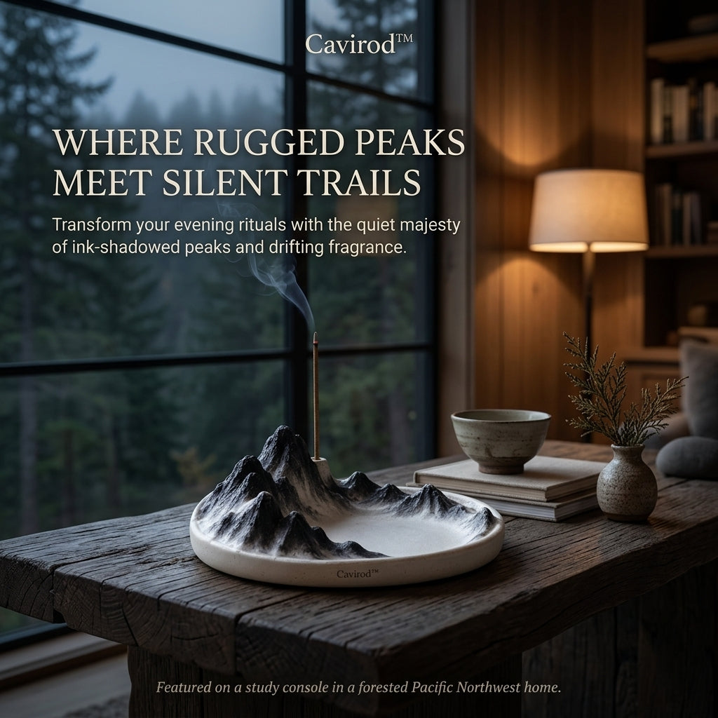 Cavirod™ Midnight Azure Mountain Incense Holder — Deep Blue Peaks Lifestyle