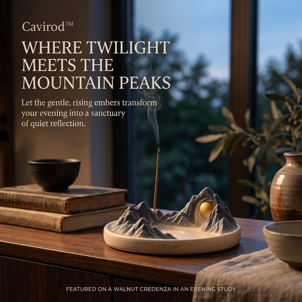 Cavirod™ Amber Dune Mountain Incense Holder — Golden Canyon Vista Lifestyle