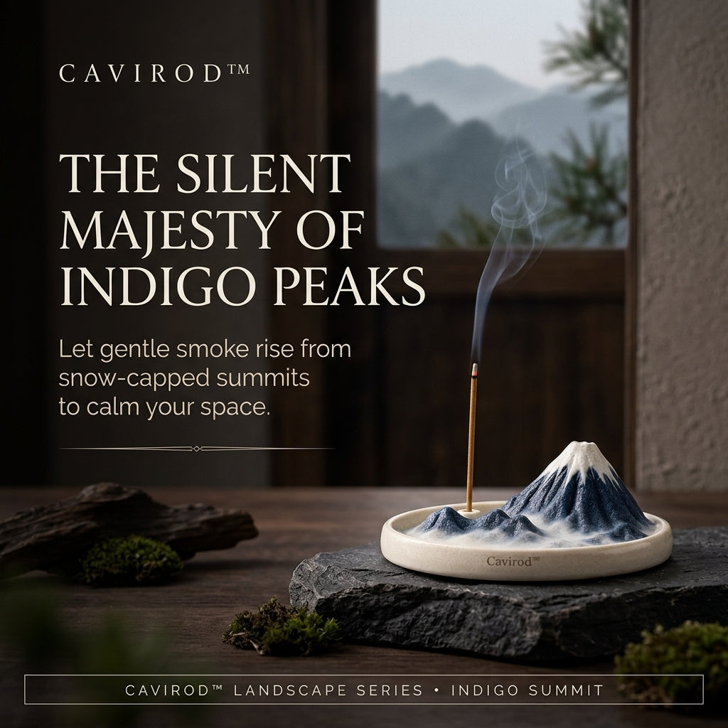 Cavirod™ Ivory Highland Mountain Incense Holder — Quiet Summit Main