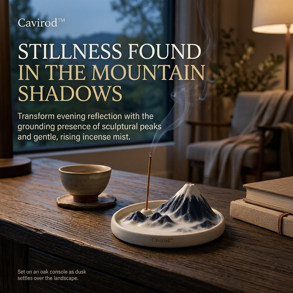 Cavirod™ Ivory Highland Mountain Incense Holder — Quiet Summit Lifestyle