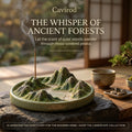 Cavirod™ Terracotta Horizon Mountain Incense Holder — Warm Earth Peaks Main